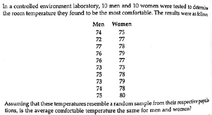 Solved In A Controlled Environment Laboratory 10 Men And