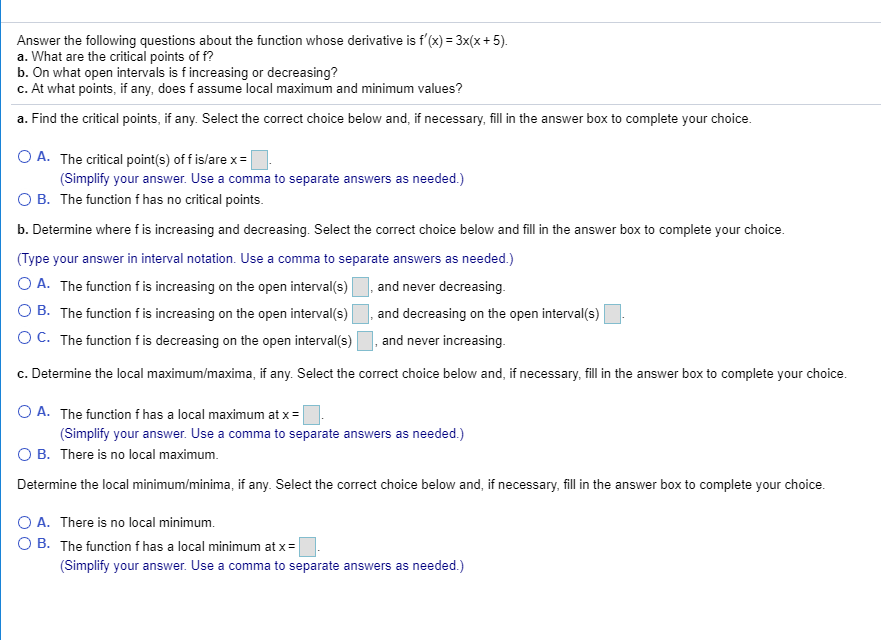 Solved Answer The Following Questions About The Function Chegg Com