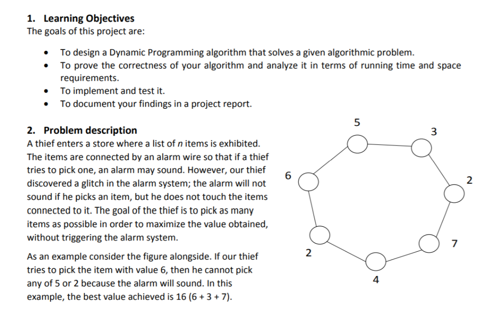 1 Learning Objectives The Goals Of This Project A Chegg Com