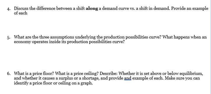 Solved Discuss The Difference Between A Shift Along A Dem