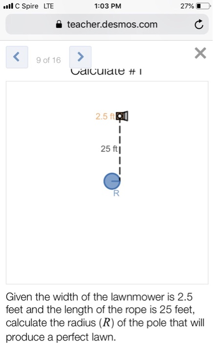 Solved Ll C Spire Lte 1 03 Pm 27 Teacher Desmos Com 9 Of Chegg Com