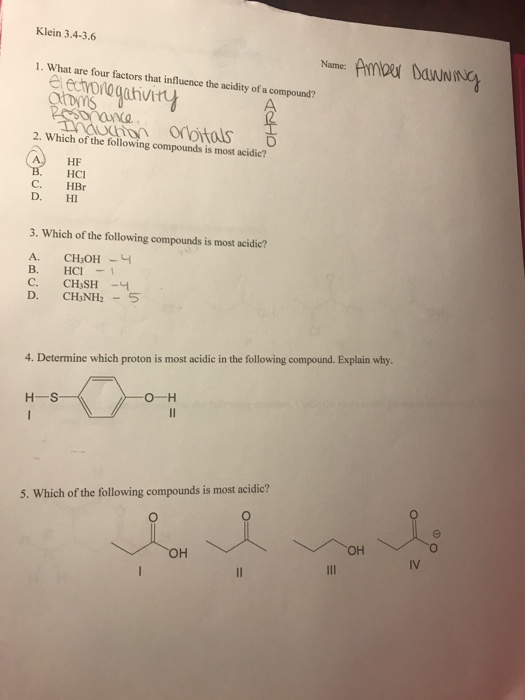 Solved Klein 3 4 3 6 Ax Dawwin 1 What Are Four Factors That Chegg Com