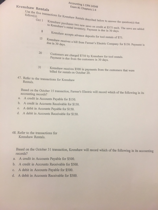 Accounting test 1 picture