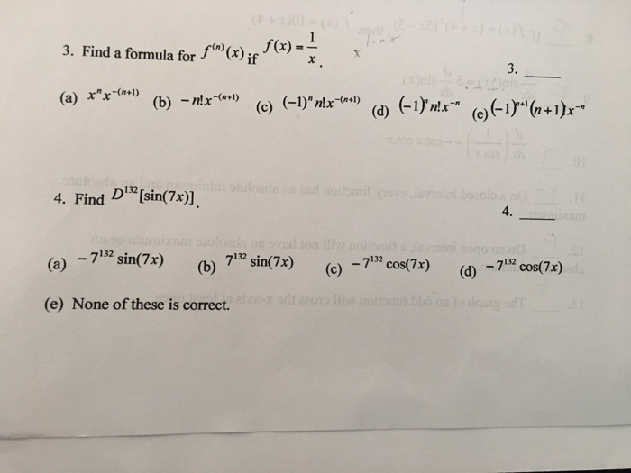 Solved Find A Formula For F A X If F X 1 X A X Chegg Com