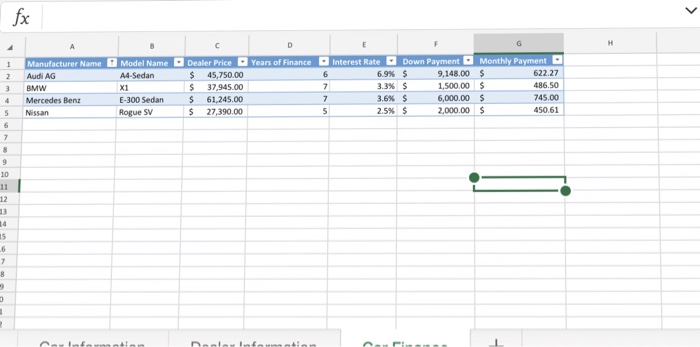 Hello I Have To Create A Scenario Analysis Using The Chegg Com