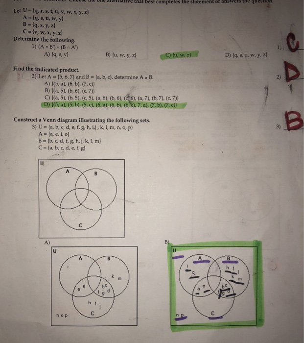 Solved Can Someone Tell If My Answers Are Correct And Sho Chegg Com