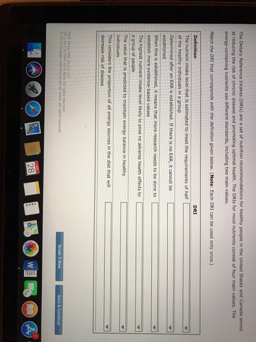 The Dietary Reference Intakes Dris Are A Set Of Chegg Com