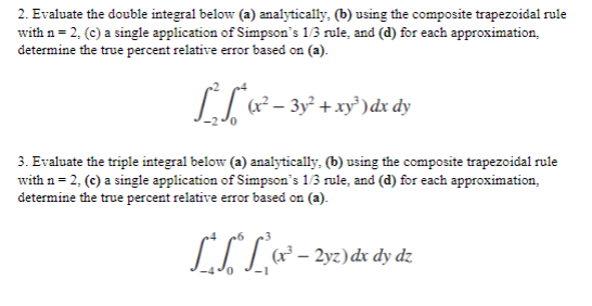 2 Evaluate The Double Integral Below A Chegg 2 Evaluate The Double Integral Below A Chegg
