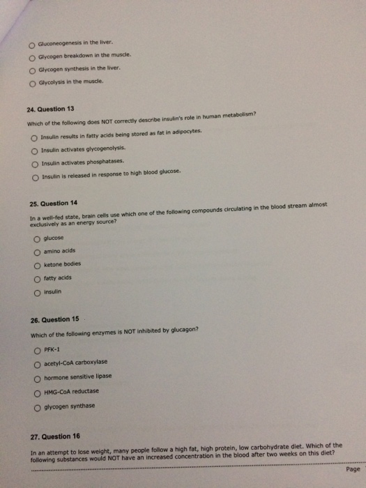 Solved Which Of The Following Does NOT Correctly Describe