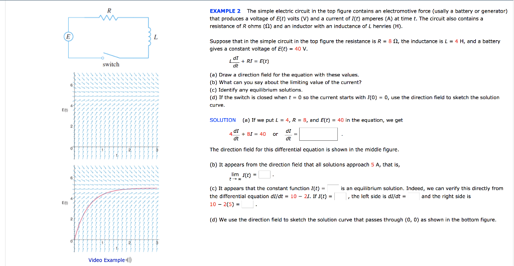 Solved The Simple Electric Circuit In The Top Figure Cont Chegg Com