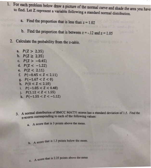 Solved 1 For Each Problem Below Draw A Picture Of The No Chegg Com