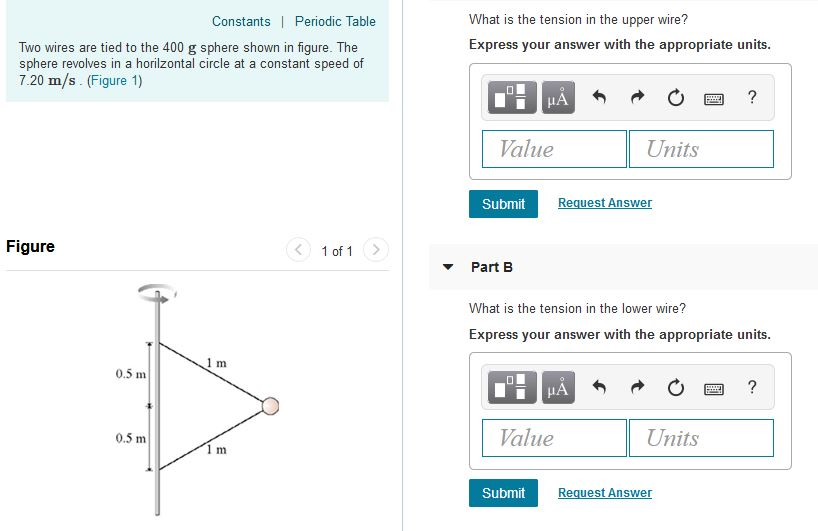 What Is The Tension In The Upper Wire Express Your Chegg 