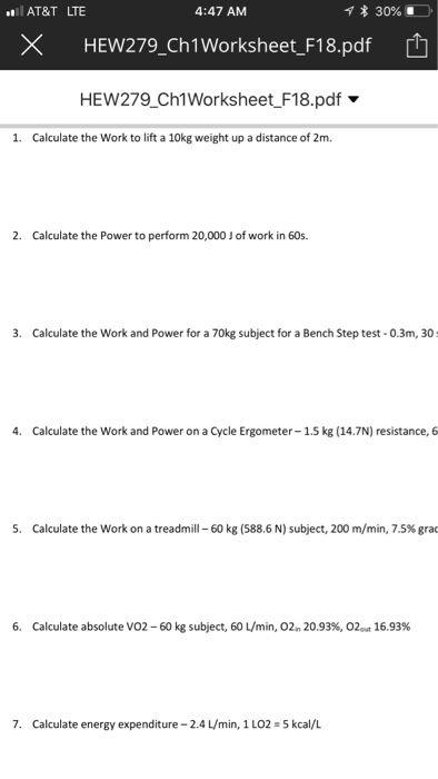 Solved At T Lte 4 47 Am Hew279 Ch1worksheet F1 8 Pdf 凹