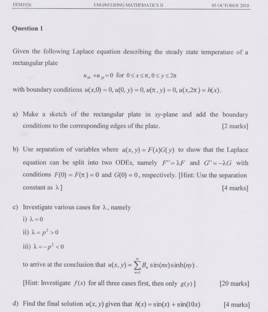 Solved This Is My Uni Pyq 15 16 The Lecturer Hint Us To Chegg Com