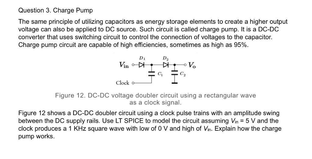 Solved Question 3 Charge Pump The Same Principle Of Chegg Com