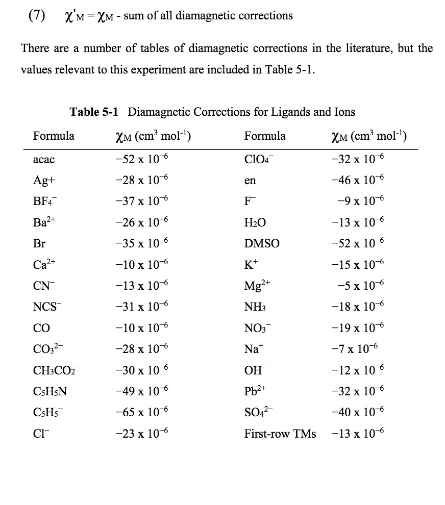 diamagnetic correction