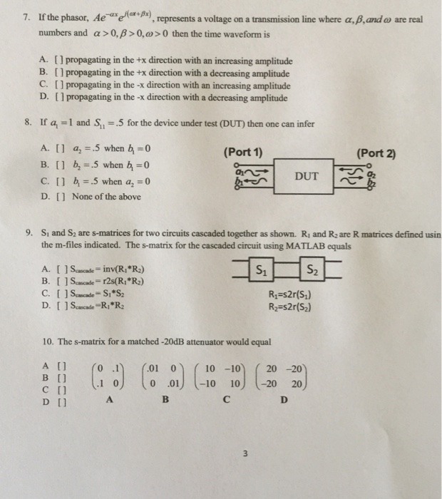 Solved If The Phasor Ae Ax E J Alpha X Beta X Repr Chegg Com