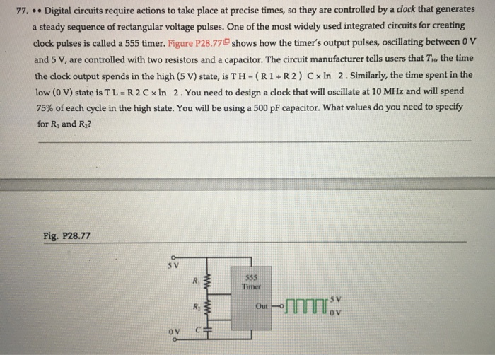 Solved 77 Digital Circuits Require Actions To Take Pla Chegg Com