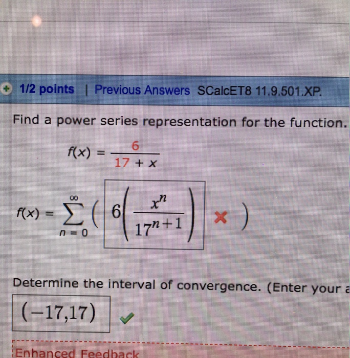 1 2 Points Previous Answers Scalcet8 11 9 501 Xp Chegg Com