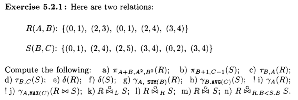Solved Exercise 5 2 1 Here Are Two Relations Compute Th Chegg Com