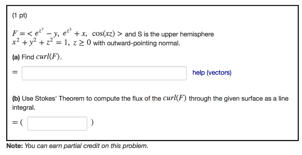 Solved F Lt Ez 7 Y Ez 3 X Cos Xz Gt And S Is The Chegg Com