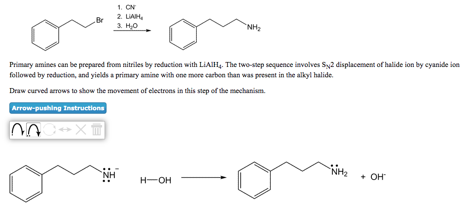 Solved 1 Cn 2 Liaih4 3 H2o Nh2 Primary Amines Can Be P Chegg Com