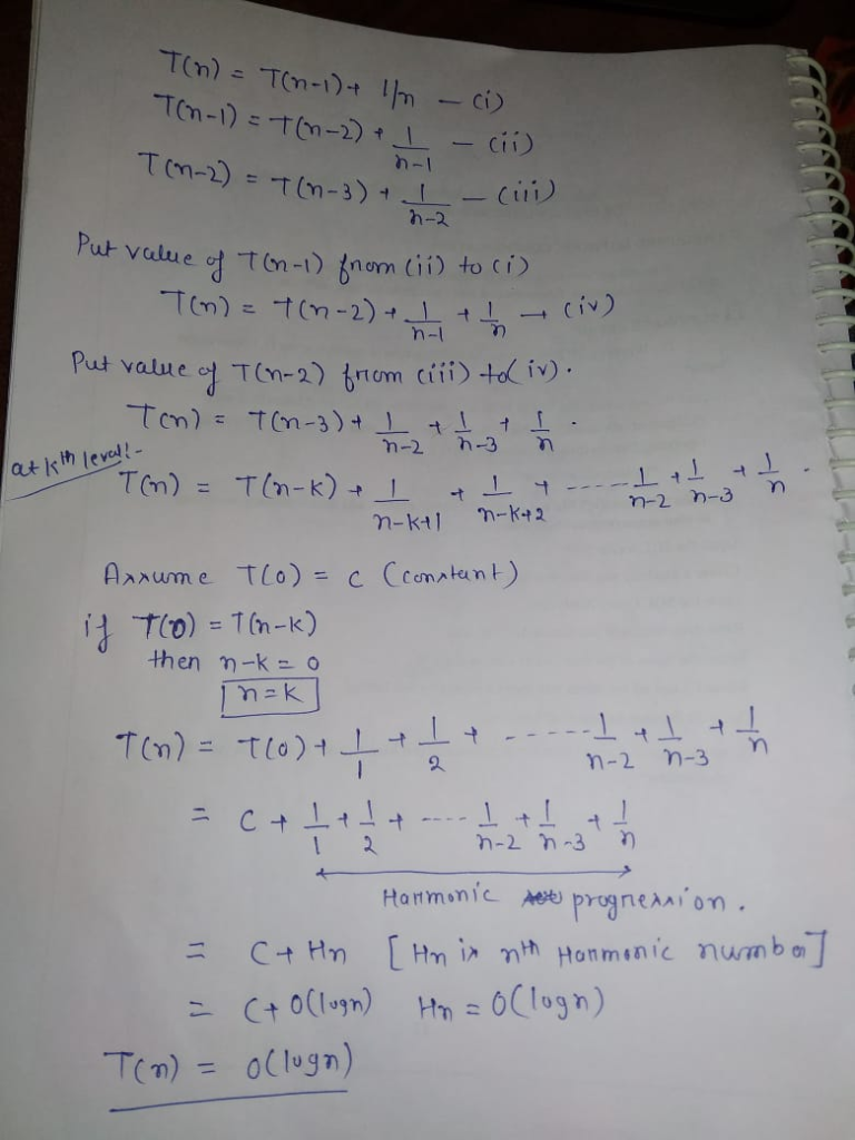 Solved 3 Give Asymptotic Tight Bound N N 1 Draw Recursion Tree Guess Asymptotic Tight Upper Bound Q