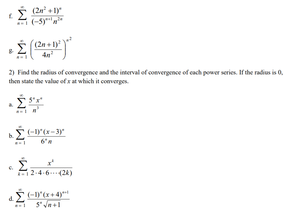 Solved 1 Determine Whether The Series Is Absolutely Conv Chegg Com