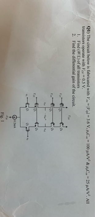 Solved Q1 The Circuit Below Is Fabricated With Ven Lal 3 Chegg Com