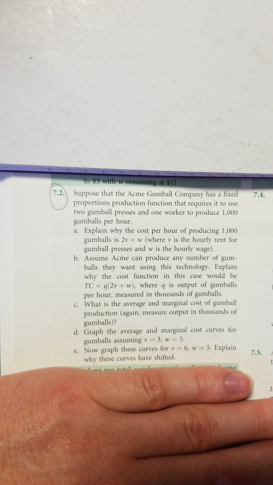 Solved 7 2 Suppose That The Acme Gumball Company Has A F Chegg Com