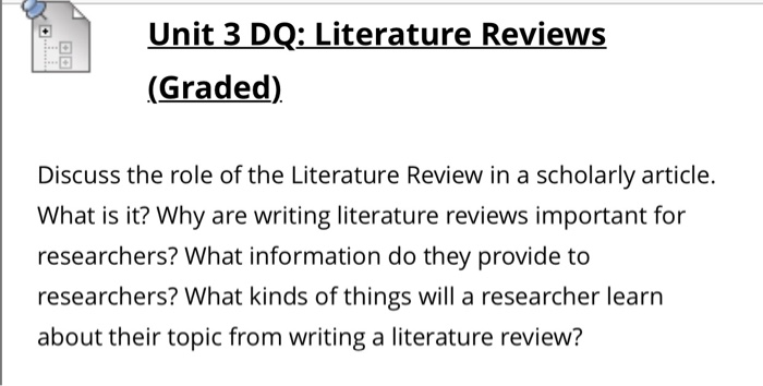 Literature review for graded unit 07 picture