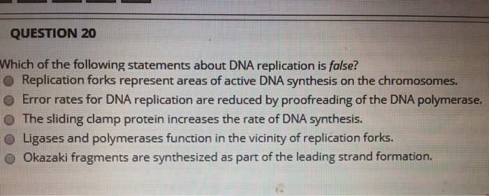 Solved Question 20 Which Of The Following Statements About | Chegg.com