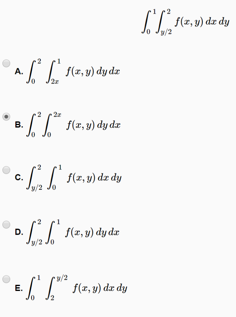 F X Y Dx Diy 2 F Z G Dy Dr F X Y Dy Da F X Chegg Com