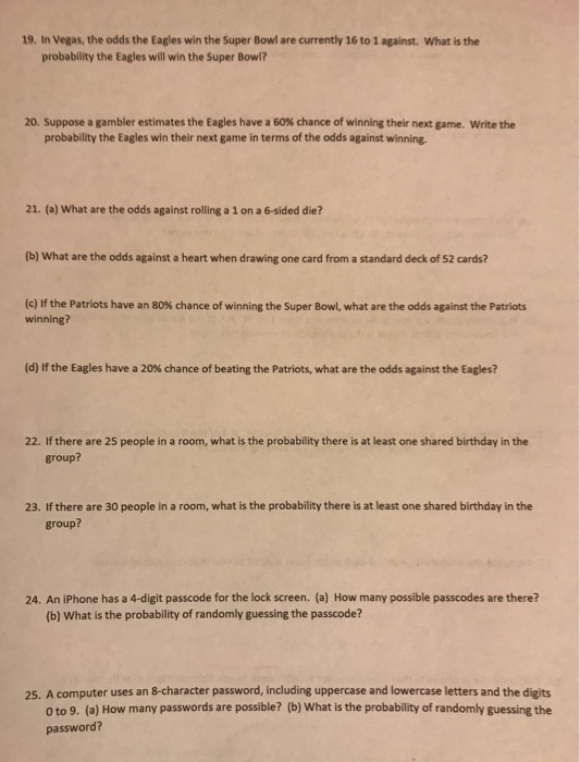 Eagles Win Super Bowl Odds