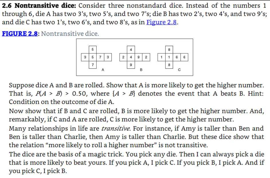 nontransitive dice 3 clipart