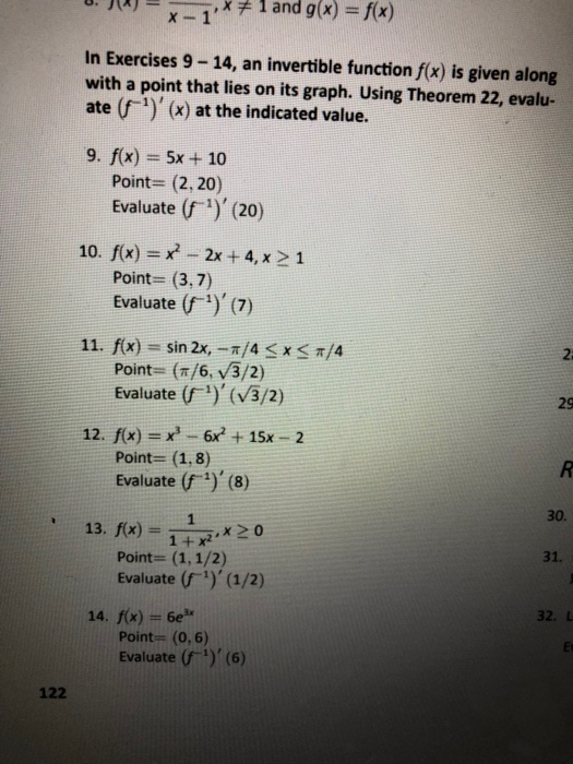 Solved J X X 1 X 1 And G X F X O In Exercises 9 Chegg Com