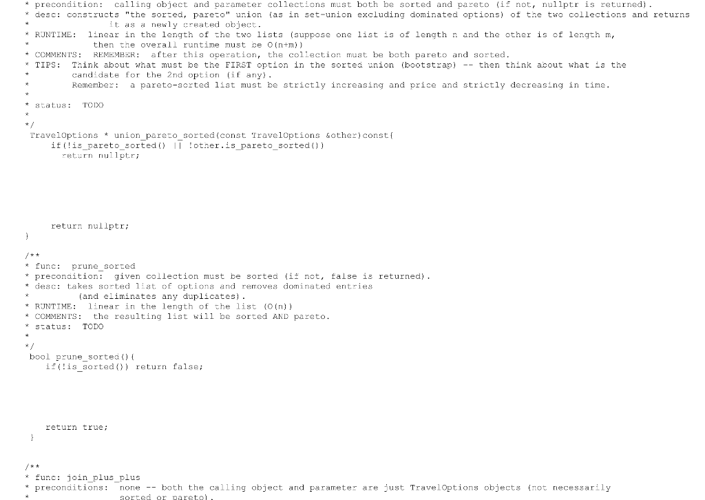 * preconditio calling object and parameter collections must both be sorted and pareto (i not, nullptr is returned) * desc: co