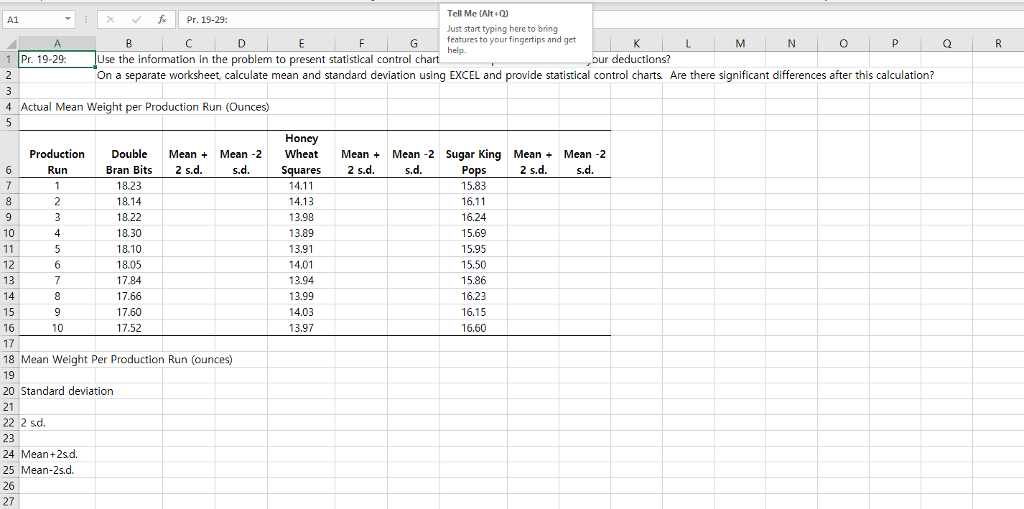 Statistical Control Chart In Excel