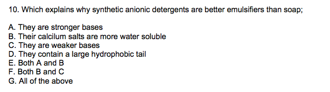 anionic detergent