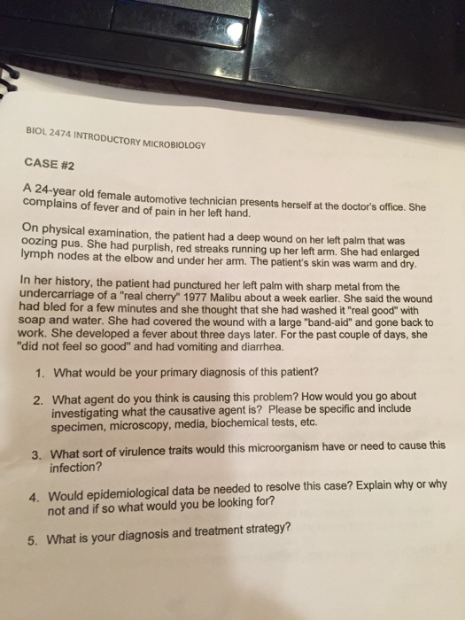 Wound infection in automotive technician case study image