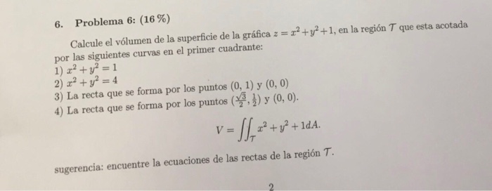 Solved Calculate The Volume Of The Surface Of The Graph Z Chegg Com