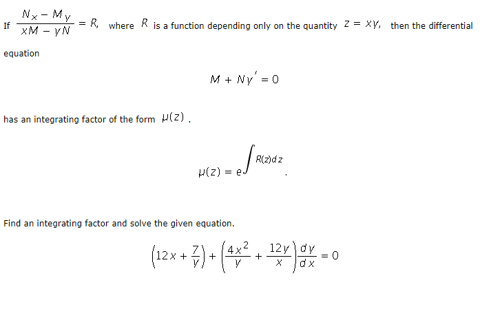 Show that if (Nx−My)/(xM−yN)=R, where R depends on the quant