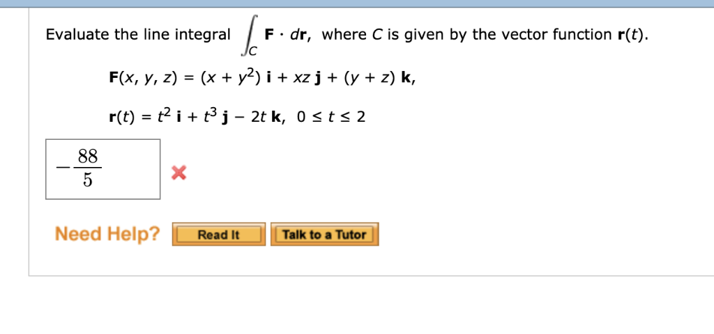 Solved Evaluate The Line Integral F Dr Where C Is Given Chegg Com