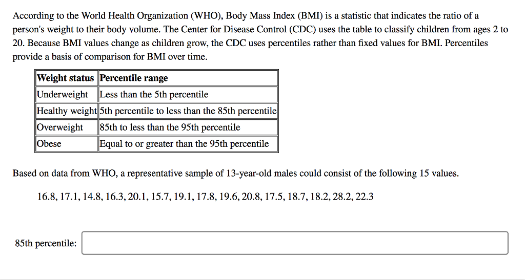 Solved According To The World Health Organization Who