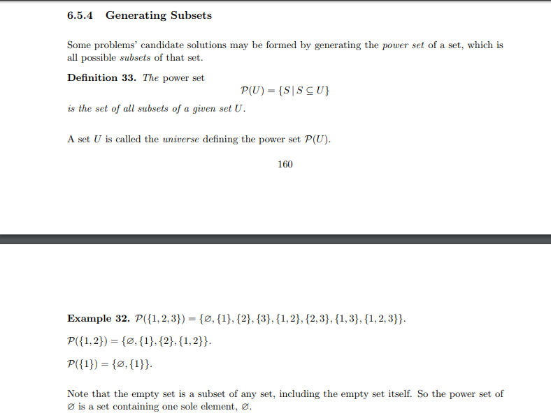 Solved Questison 1 Compute The Power Set Of A B C D Chegg Com