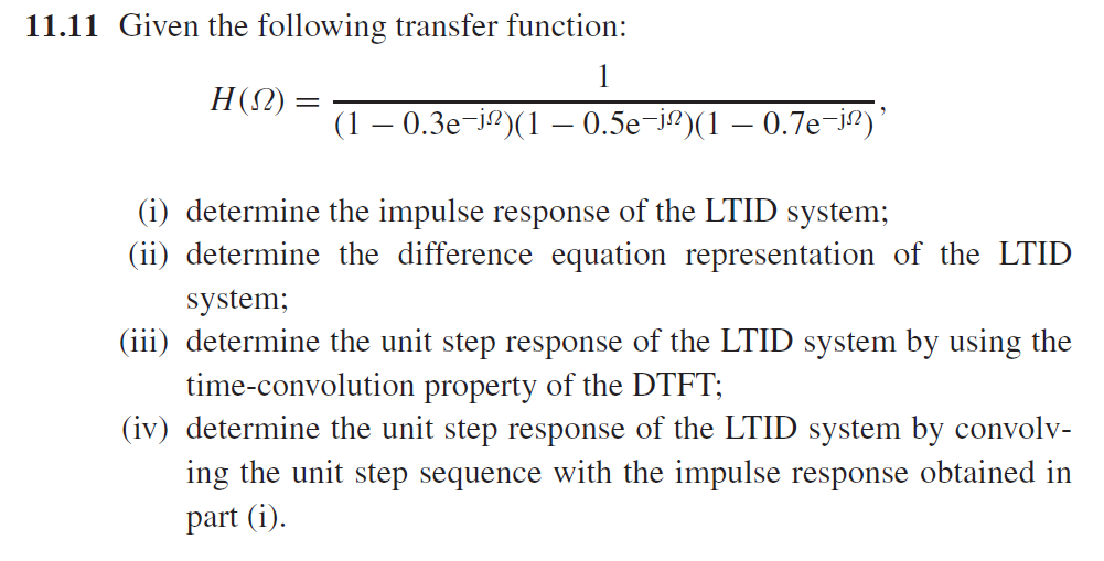 Solved 11 11 Given The Following Transfer Function H 2 Chegg Com