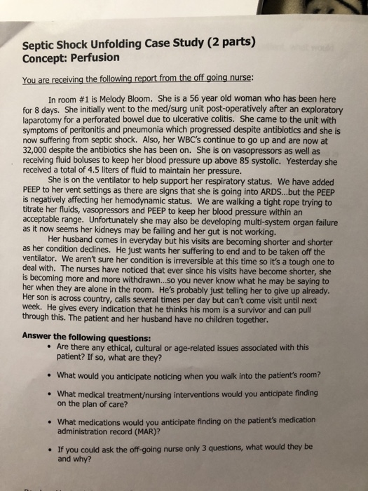 Septic shock unfolding case study 08 image