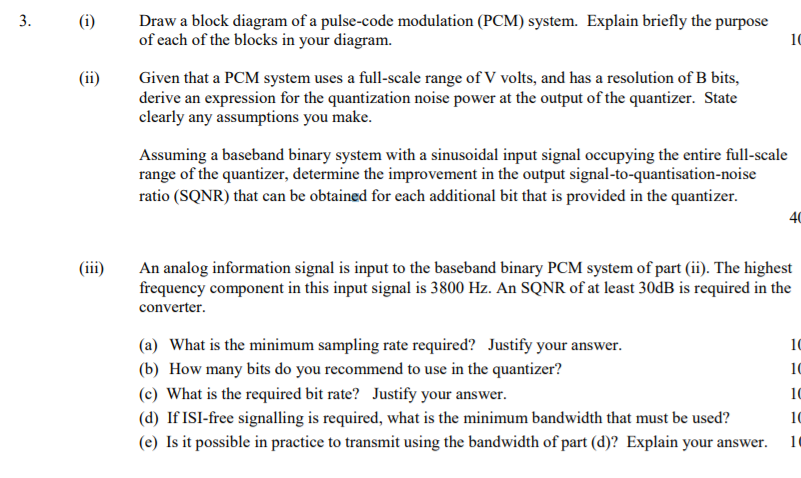 What Is A Pcm >> Solved 3 Draw A Block Diagram Of A Pulse Code Modulation What Is A Pcm >> Solved 3 Draw A Block Diagram Of A Pulse Code Modulation