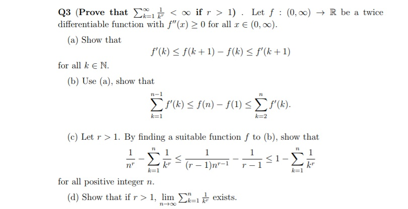 Solved Q3 Prove That P K 1 1 Kr If R 1 Let F Chegg Com