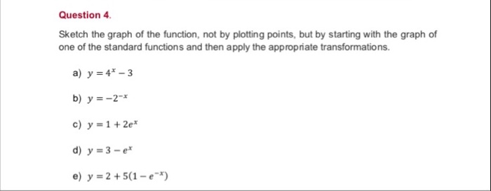 Solved Question 4 Sketch The Graph Of The Function Not B